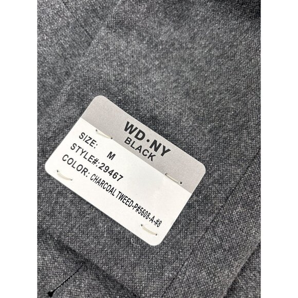 WD.NY Black Mens Charcoal Blazer Jacket With Paisley Lining Size M - Picture 11 of 16